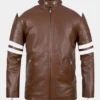 Brad-Pitt-Fight-Club-Brown-Leather-Jacket-Front-Shop-Tv-Series