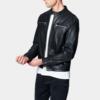 Mens-Black-Cafe-Racer-Leather-Jacket-Side-Shop-Tv-Series