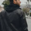 Mens-Black-Leather-Jacket-With-Removable-Hood-Back-Shop-Tv-Series