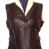 The-Walking-Dead-Andrea-Laurie-Brown-Leather-Vest-Front-Shop-Tv-Series