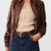 Womens-Brown-Leather-Bomber-Jacket-Front-Shop-Tv-Series